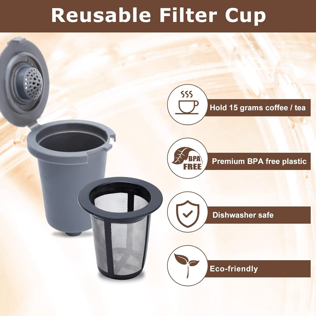 KEEPOW Reusable Filter Cup for Coffee Maker Filter Replacement Parts