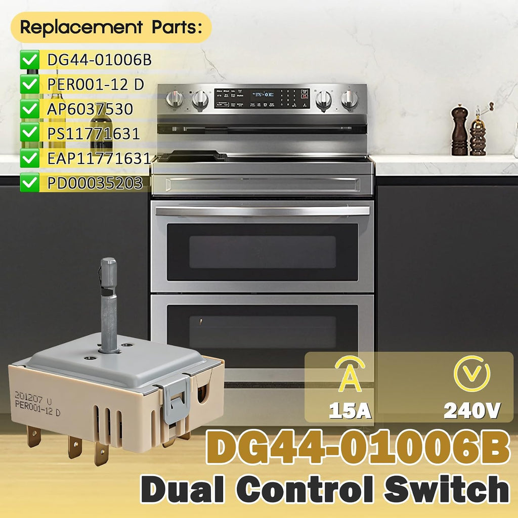 DG44-01006B PER001-12D Range Dual Surface Element Switch Fits for Samsung