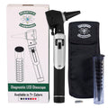 Otoscope - Ear Scope with Light, Ear Infection Detector, Pocket Size (Black)