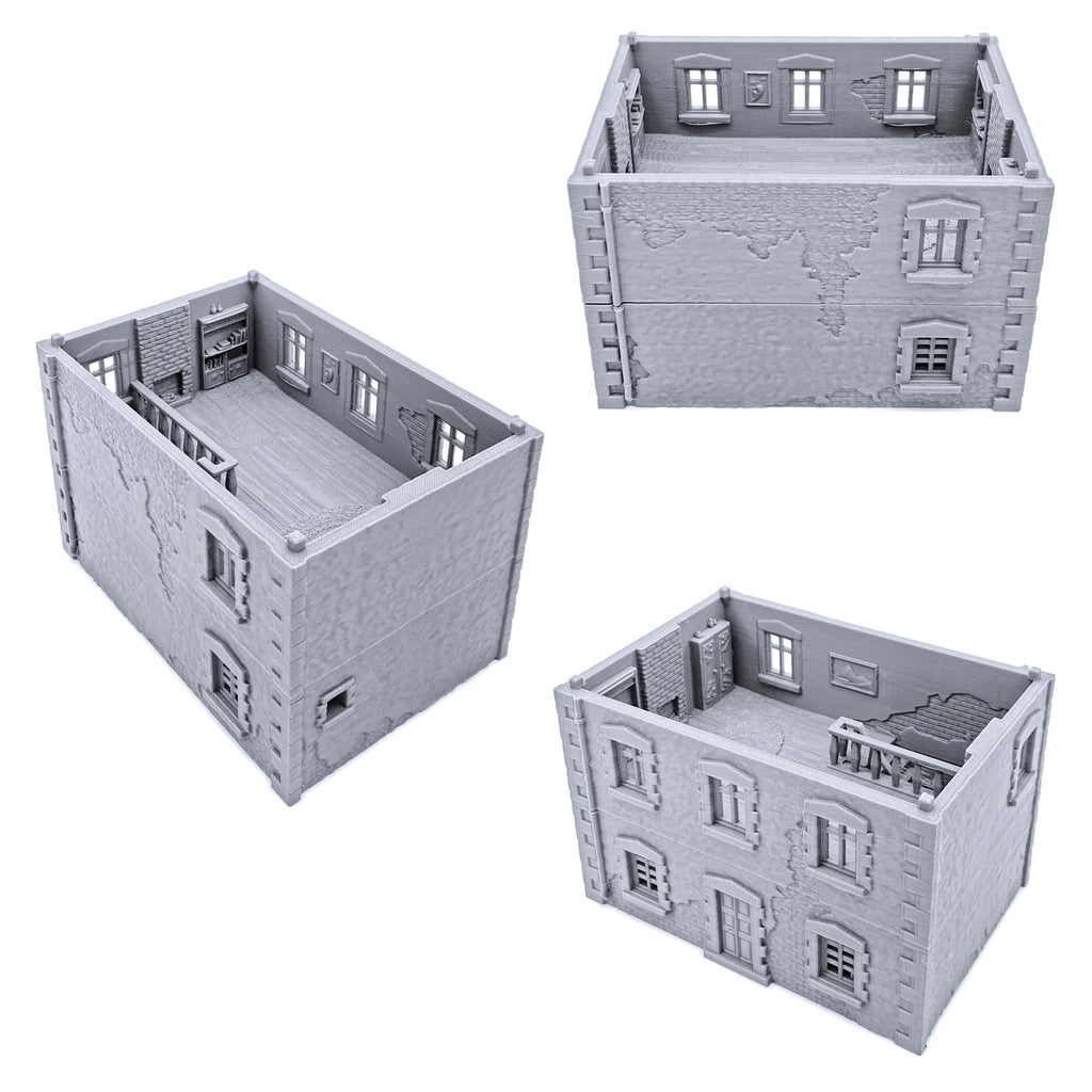 French Townhouse - RPG Terrain - Scenery for 28mm Tabletop Miniatures