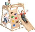 8-in-1 Indoor Playground, Indoor Jungle Gym for Toddlers, Kids Climbing Toys Indoor, Wooden Montessori Climber