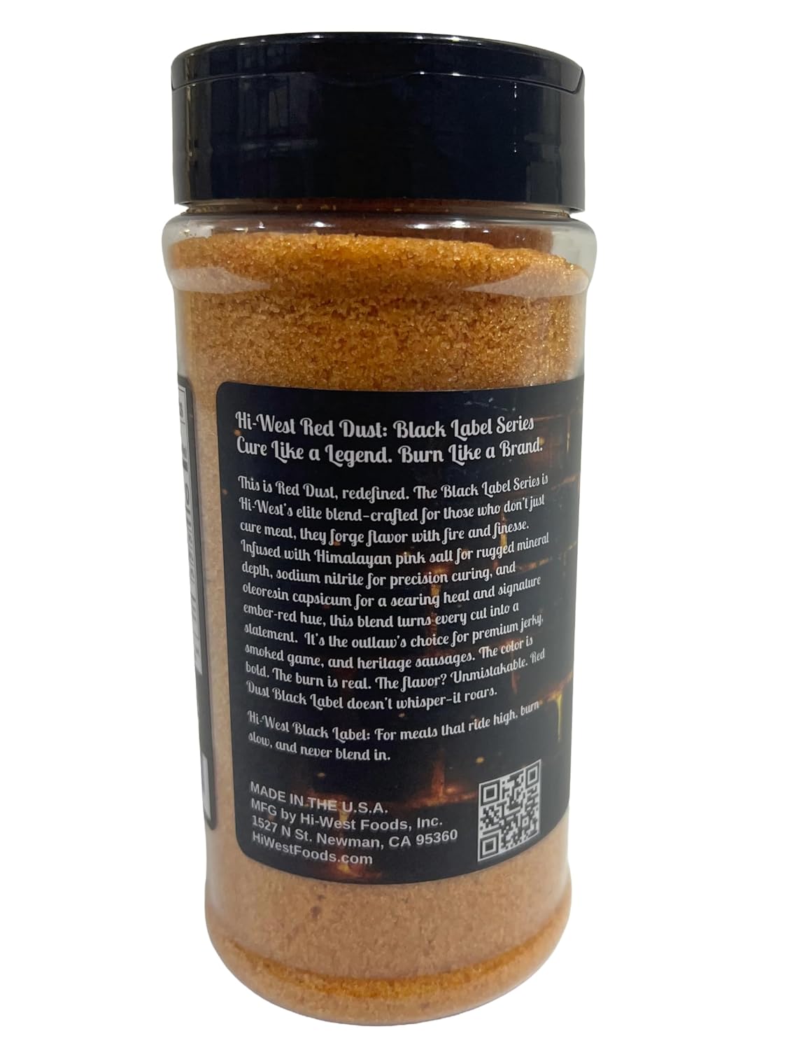 Red Dust Black Label Curing Salt, Premium Meat Curing Salt No. 1, 16 oz, with 6.25% Sodium Nitrite, Capsicum Extract