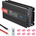 Pure Sine Wave Inverter 3000 Watts 12V DC to 120V AC Power Inverter | with 3 AC, 2 USB, Type-C, LCD Screen and Remote