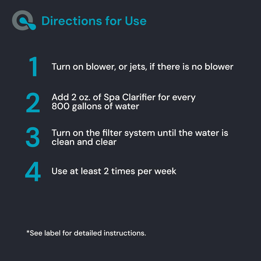 AquaDoc Hot Tub Clarifier - Spa Clarifier for Cloudy Water Treatment 128oz