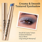 3 Color Matte Gradient Glitter Eyeshadow Stick Cream Shimmer Eye Shadow, 07