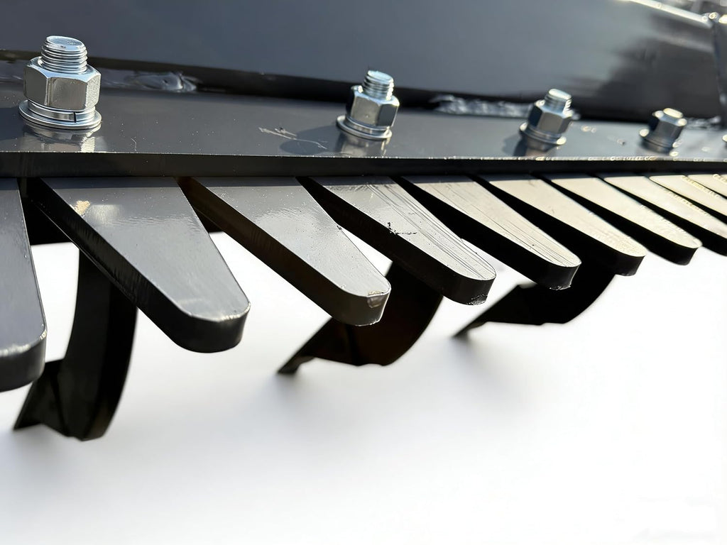 60" Land Leveler Skid Steer Ripper Attachment with 6 Shanks Scarifier Ripping 6.2" Depth for for Skid Steer Loaders