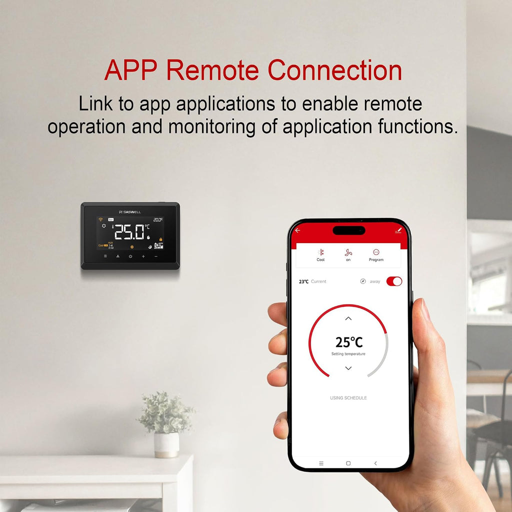Smart WiFi Thermostat for Home, Programmable Thermostat 3H/2C for Heat Pump & Conventional Systems, Tuya App Control