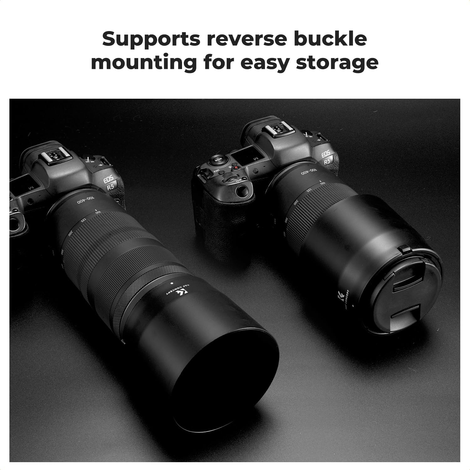 Lens Hood Replace of ET-74B Hood Fits 67mm Filters & Lens Caps | Compatible with Canon RF 100-400mm f/5.6-8 is USM