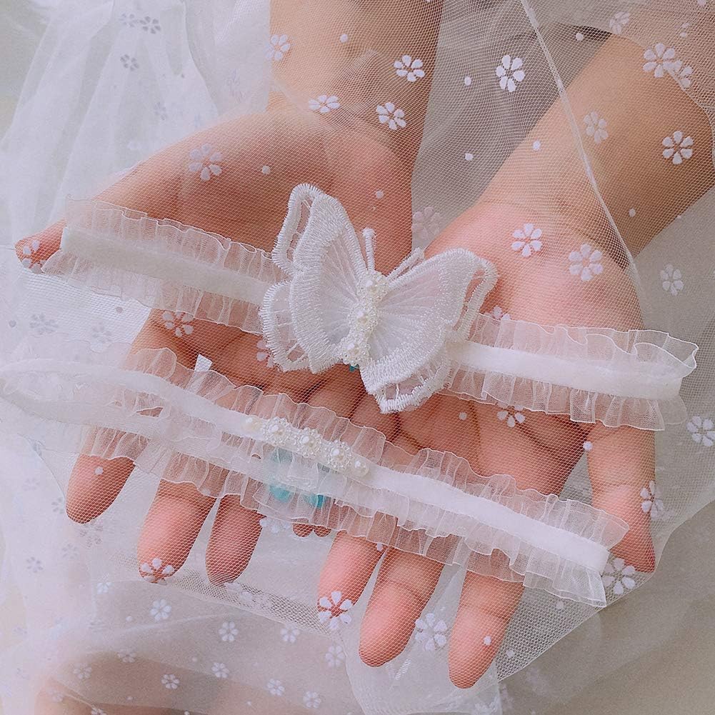 Wedding Garter for Bride Lace Leg Garter Belt with Flower Floral