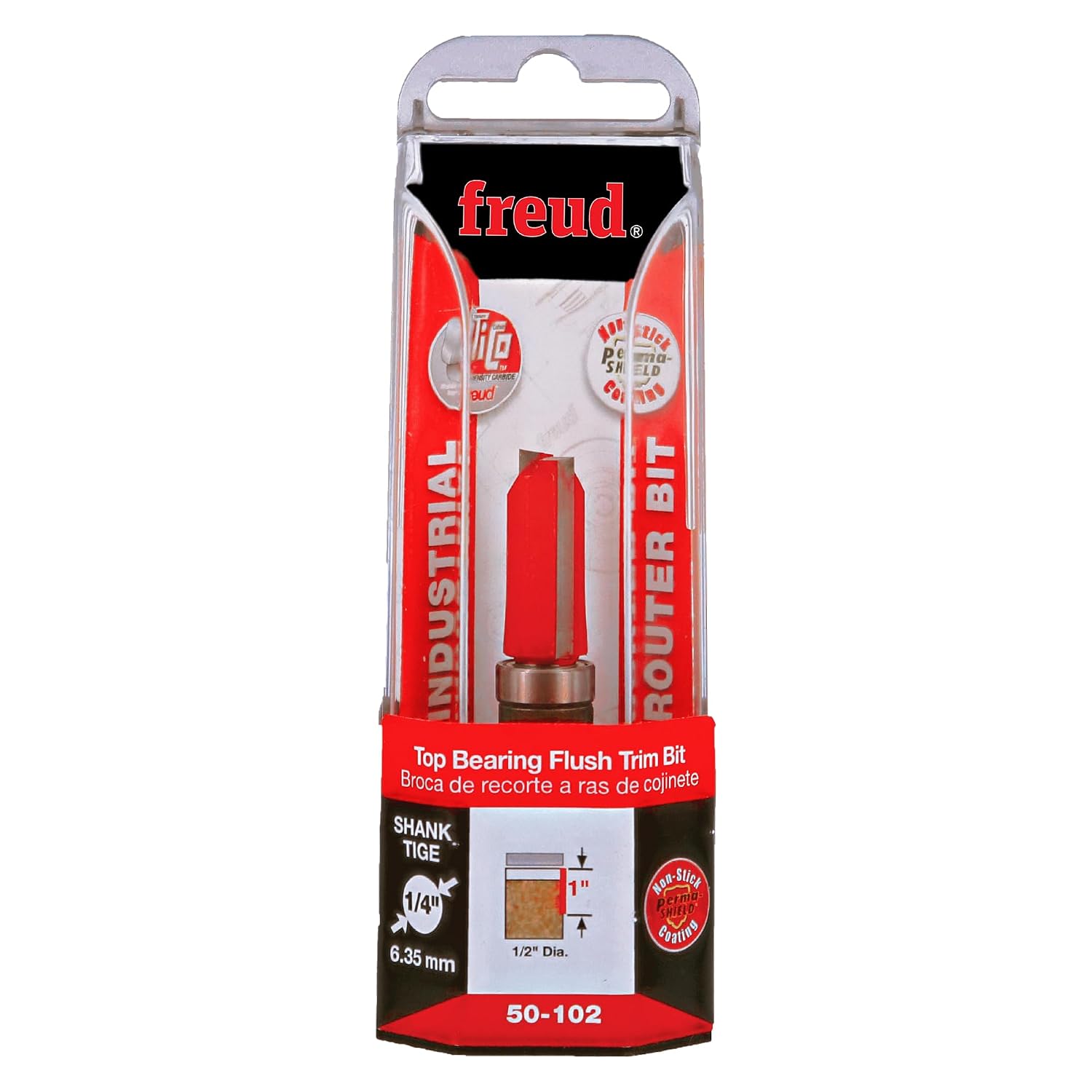50-102: 1/2" (Dia.) Top Bearing Flush Trim Bit