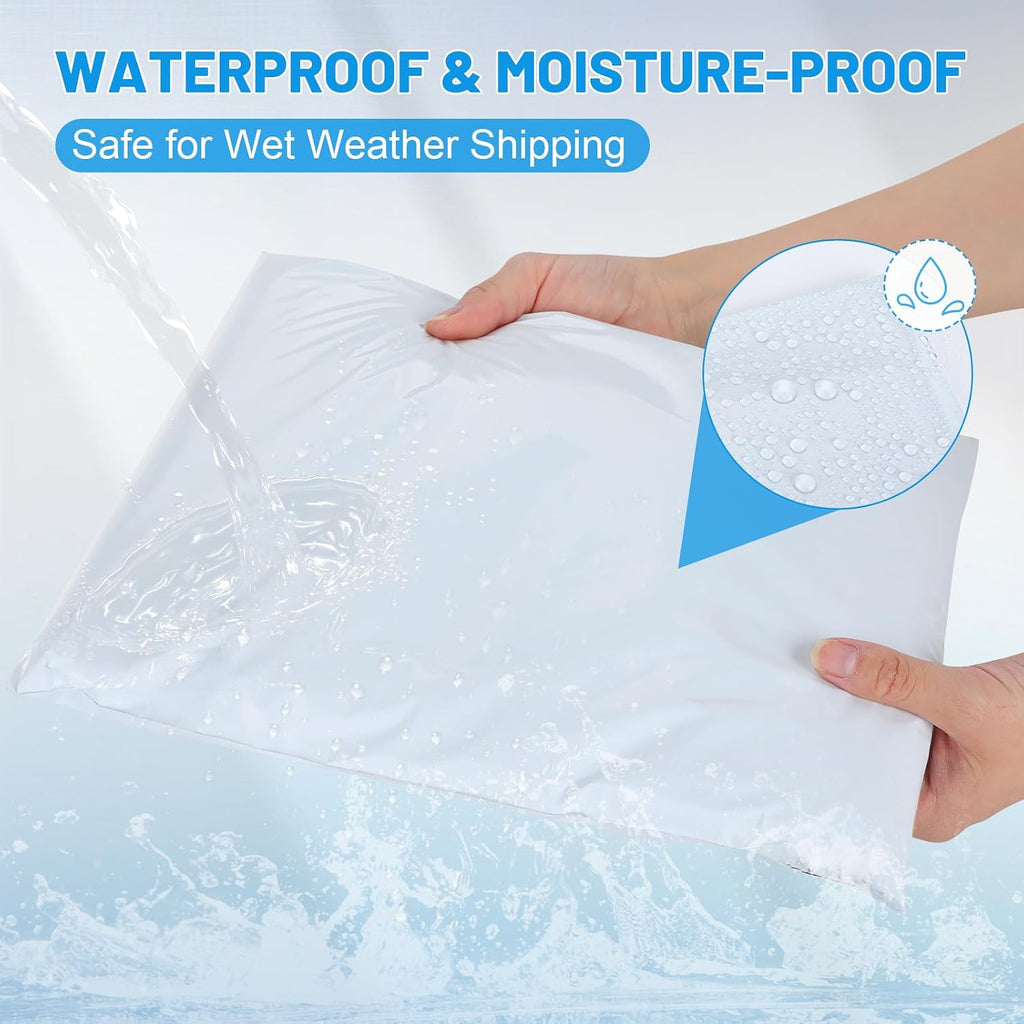 Poly Mailers 10x13 Inch 50 Pcs, Large Shipping Bags for Clothing | Waterproof Strong Adhensive Mailing Bags for Small