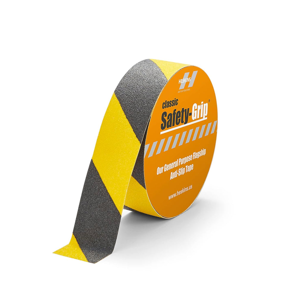 Standard Black/Yellow Hazard Anti Slip Grip Tape (2" x 60ft)