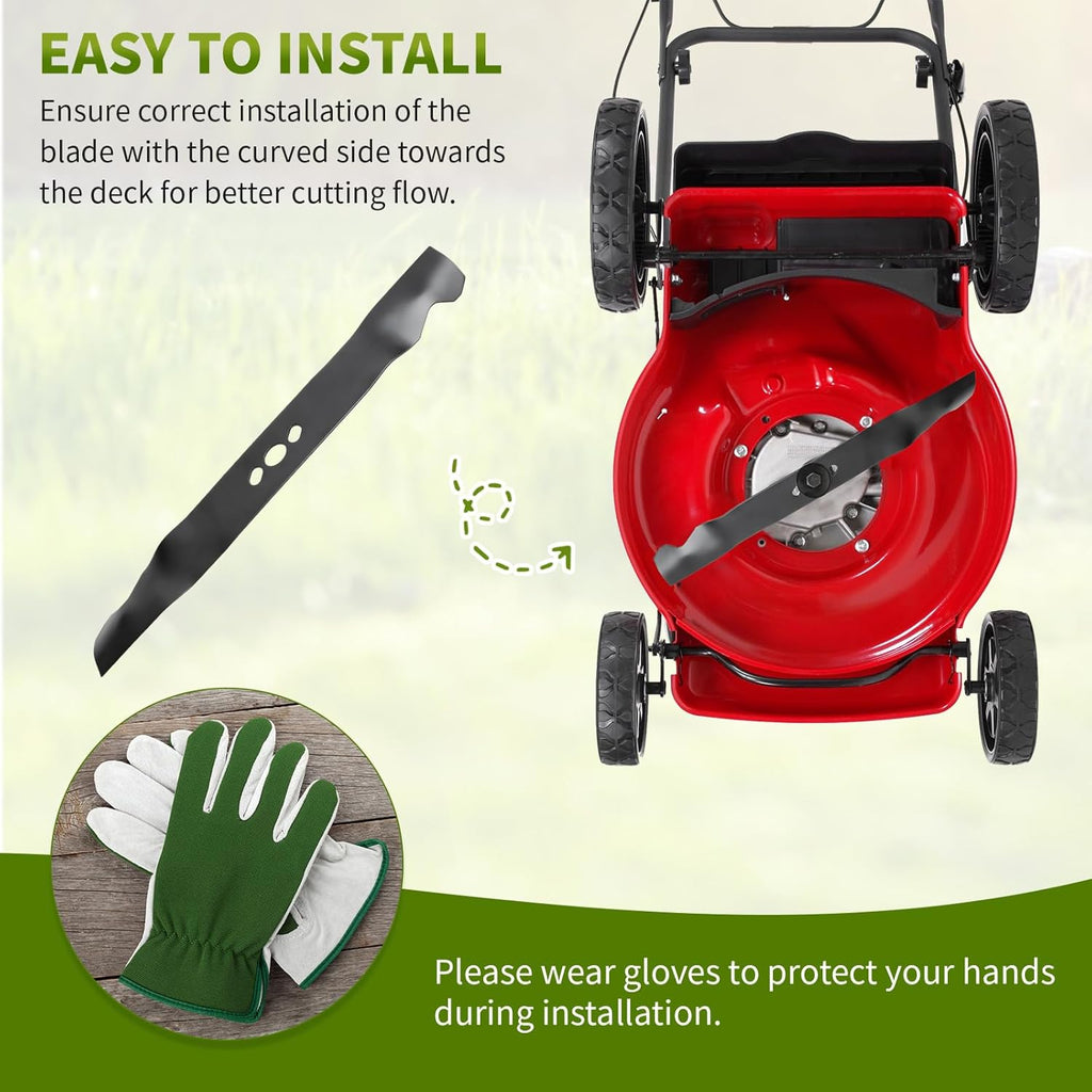 Replacement 2105200317A 21" Mower Blades, Compatible with HyperTough Murray Blackmax MNA152701 MNA 152901 MNA 152903