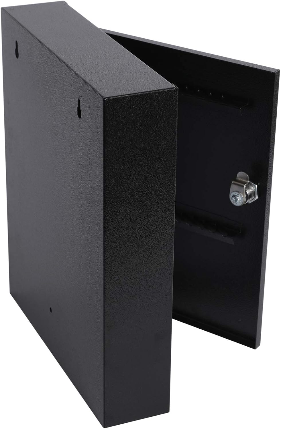 Key Lock Box, Wall Mount 60 Key Cabinet, Black | Numbered Key Storage Organizer, Secure Lock Box, Key Hooks & Labels