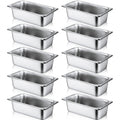 10 Pack Stainless Steel Steam Table Pans
