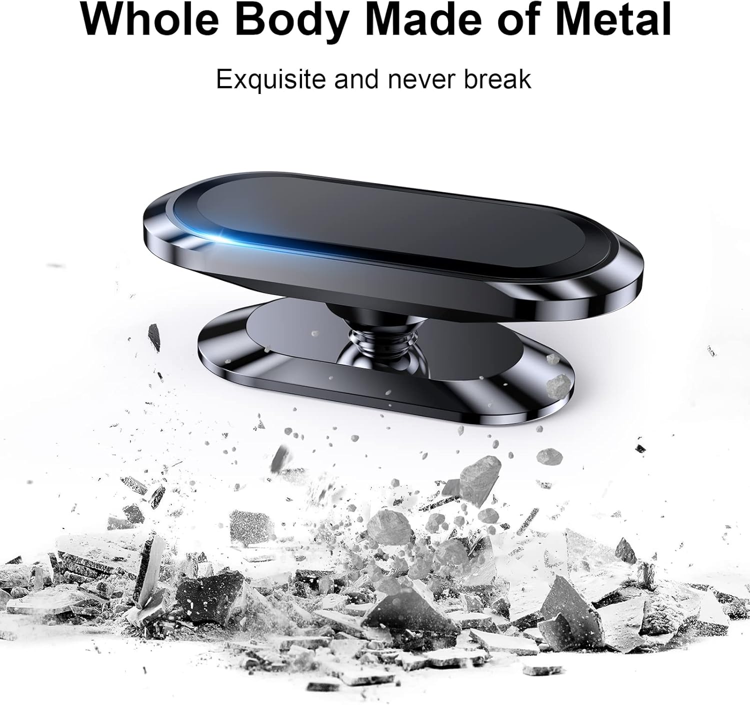 【2-Pack】 Magnetic Phone Holder for Car Dash【Strong Magnet】 Magnetic Car Phone Holder Mount 【4 Plate】 Phone Holders