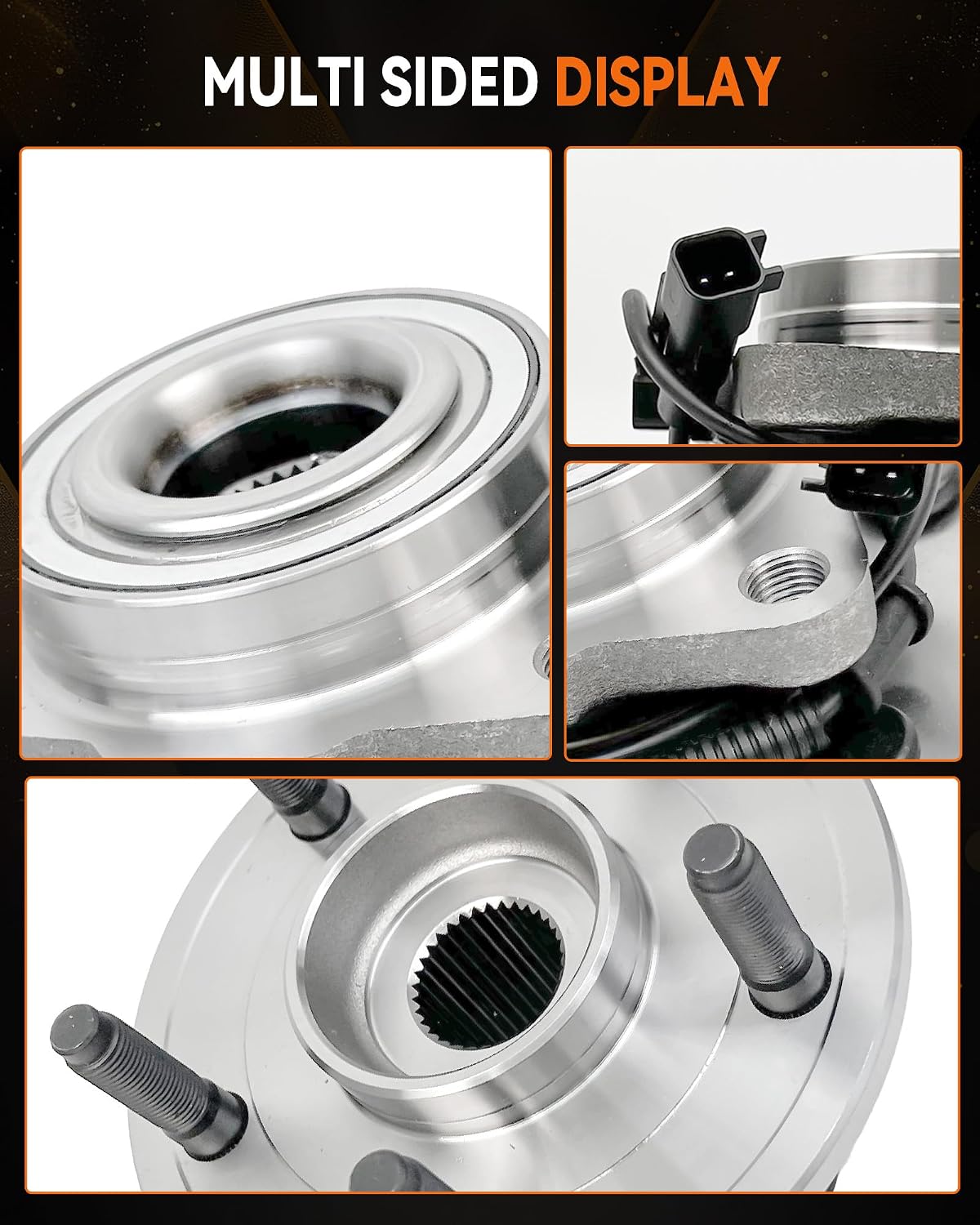 Pair 515126 Front Wheel Bearing Hub for Dodge Ram 1500 2009-2010