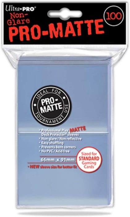 Standard Pro Matte Card Sleeves 100 Pack - Clear