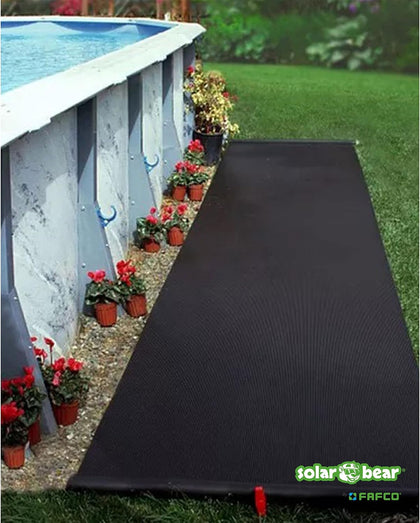 FAFCO Original 4 x 20 Feet Solar Bear Solar Pool Heater for Above-Ground Pools Universal with Connected Tube Design &