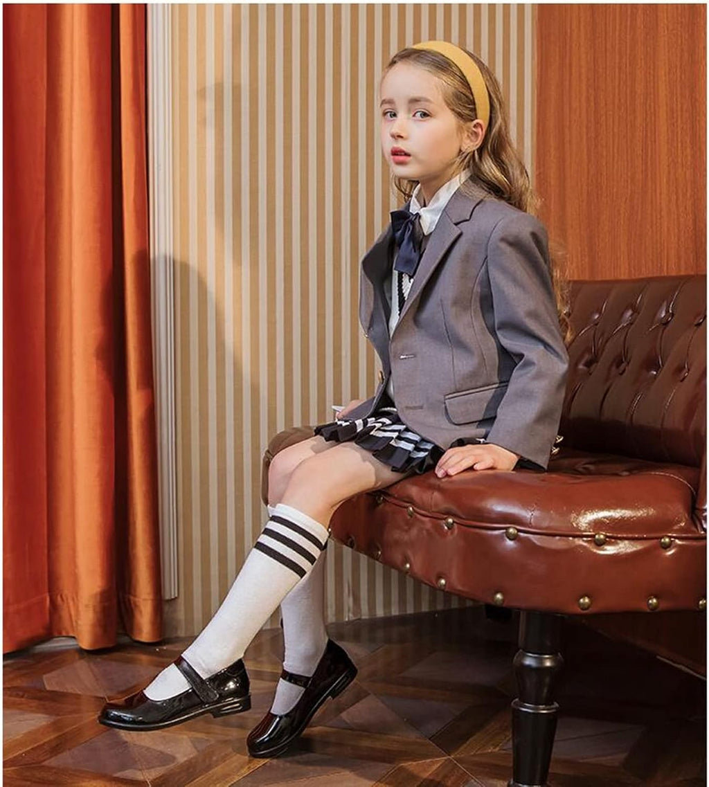 Girl's Strap School Uniform Dress Shoe Mary Jane Flat (Toddler/Little Kid/Big Kid)