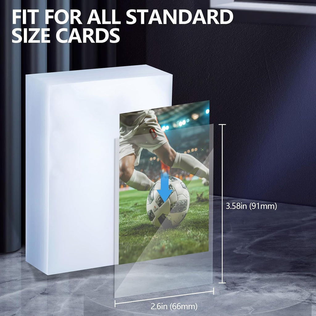 200ct Card Sleeves, Penny Sleeves for Trading Cards, Pokemon Clear Card Sleeves, Soft Sports Card Sleeve, Plastic