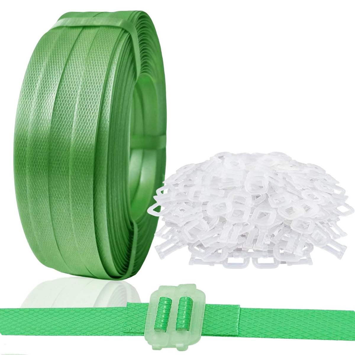 Plastic Packaging Banding Strapping Kit, Green