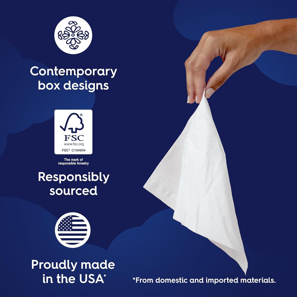Ultra Soft 3-Ply Facial Tissue, 18 Box Pack