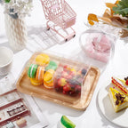 30 Pack 3.5x3.5x3.5 Inch Clear Plastic Easter Party Favor Box PVC Candy Gift Wrap Boxes for Wedding Party Candy