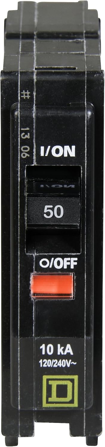 Square D - QO150CP QO 50 Amp Single-Pole Circuit Breaker