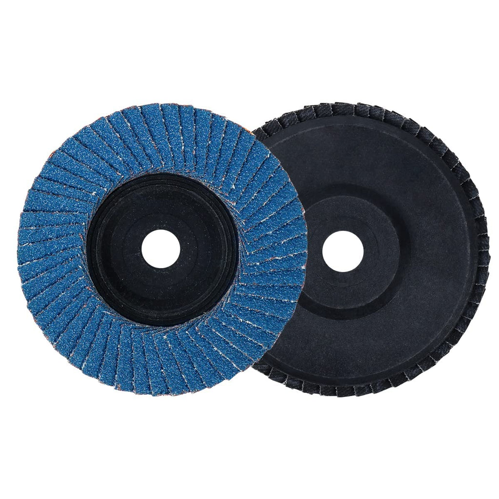 3 x 3/8'' 10 Pack Flap Discs for Angle Grinder, 60 Grit, Type 27