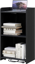 Podium Stand - Portable Podium Stand with 4 Rolling Wheels, Pulpits for Churches with Adjustable Shelf, Hostess