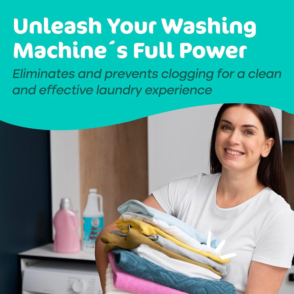 Liquid Washing Machine Cleaner & Deodorizer - Top & Front Load Washer Cleaner - 32 fl oz Washing Machine Deodorizer