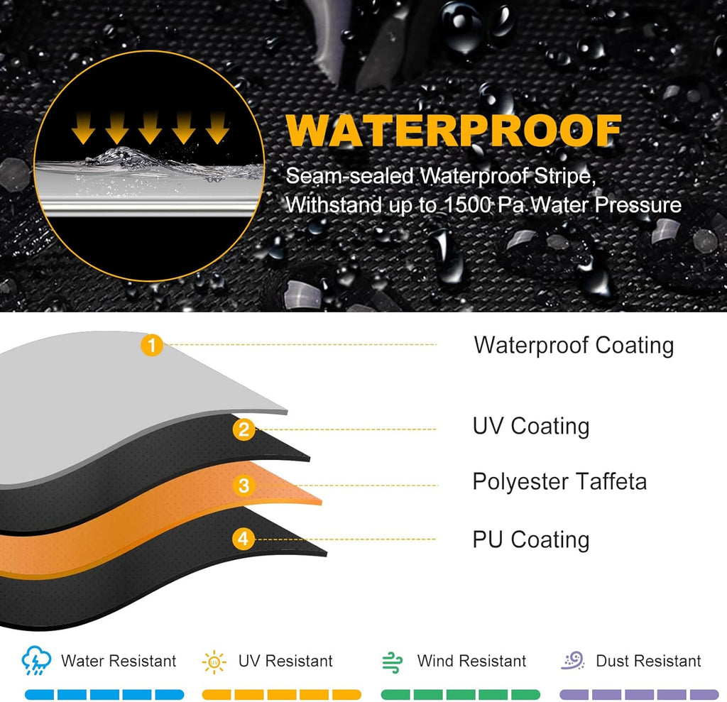 ATV Cover Heavy Duty UV Waterproof 4 Wheeler Cover for Honda XL | ATV Covers Waterproof Outdoor Heavy Duty Quad Cover