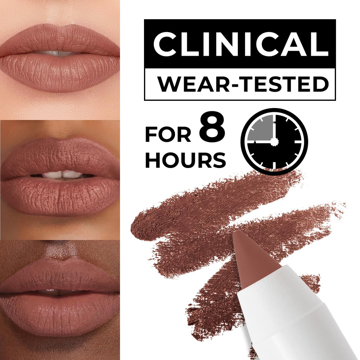 Lip Liner Pencil - Pink Taupe - 2-in-1 Waterproof Lip Liner