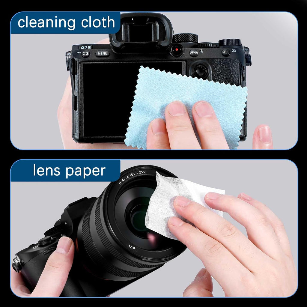 Camera Cleaning Kit for DSLR & Mirrorless Cameras - Camera Accessories Lens, Sensor & Camera Lens Cleaning Kit