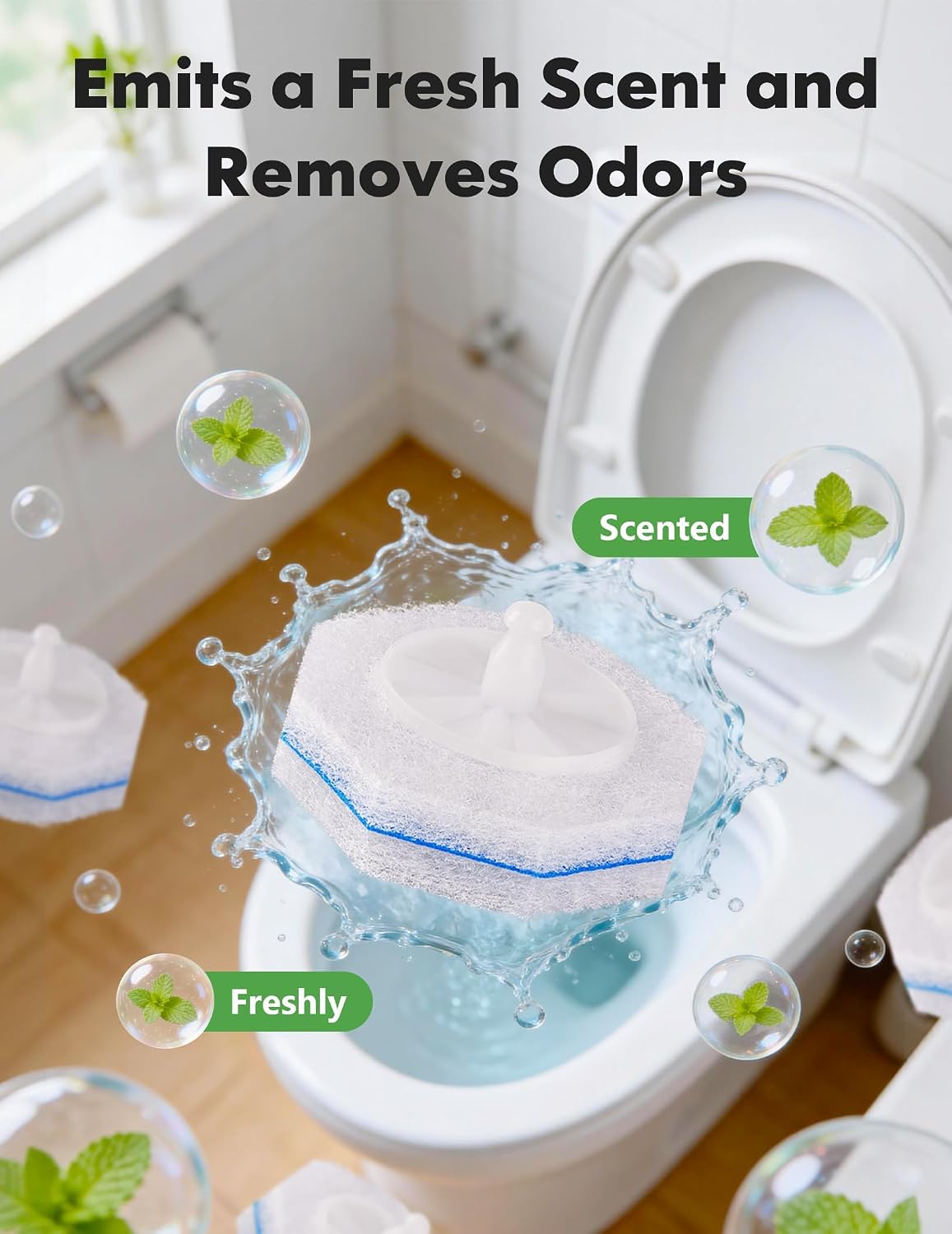 50 Count Toilet Cleaner Refill Pads Compatible with Clorox