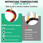 12AWG XT60 Solar Cable 10FT, XT60 Charging Cable 3 15 20 30 40 50FT, XT60 Adapter for Solar Panel to Portable Power Station Solar Generator