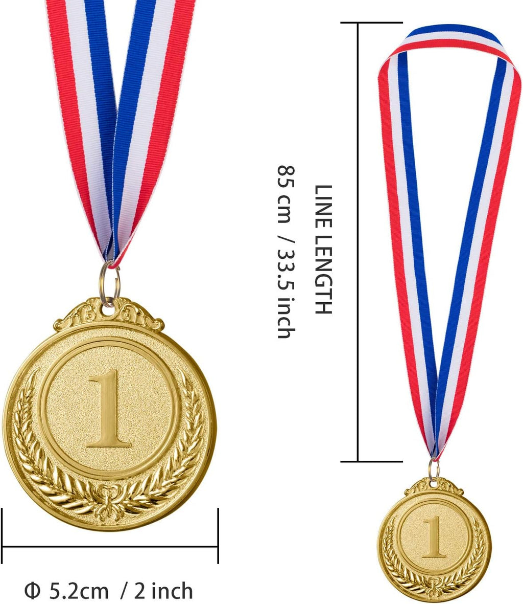 96 Piece Gold Silver Bronze Award Medals-Winner Medals Olympic Style | Gold Silver Bronze Medals Awards Medals for