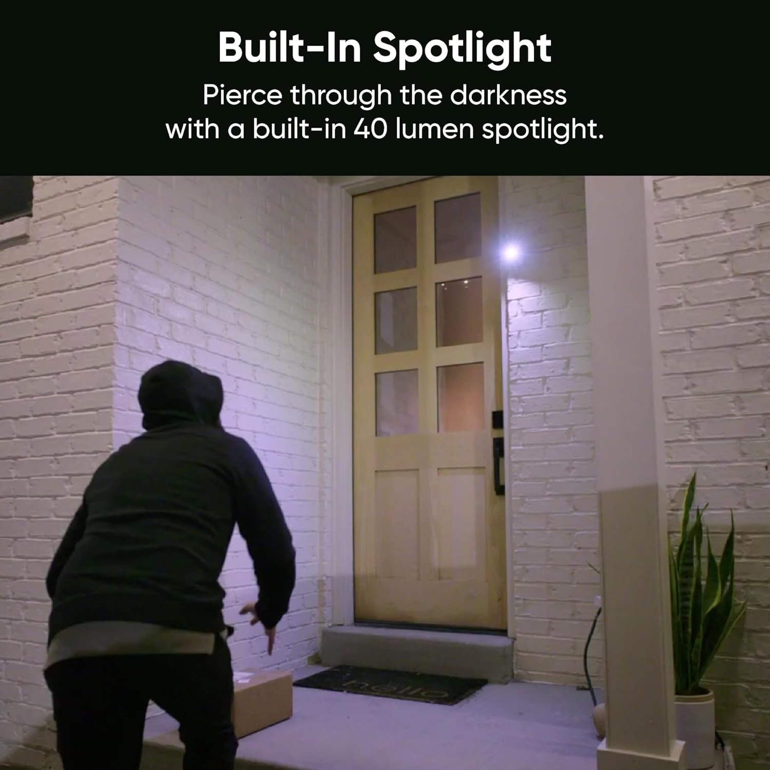 Cam OG Indoor/Outdoor 1080p Wi-Fi Smart Home Security Camera with Color Night Vision, Built-in Spotlight, Motion