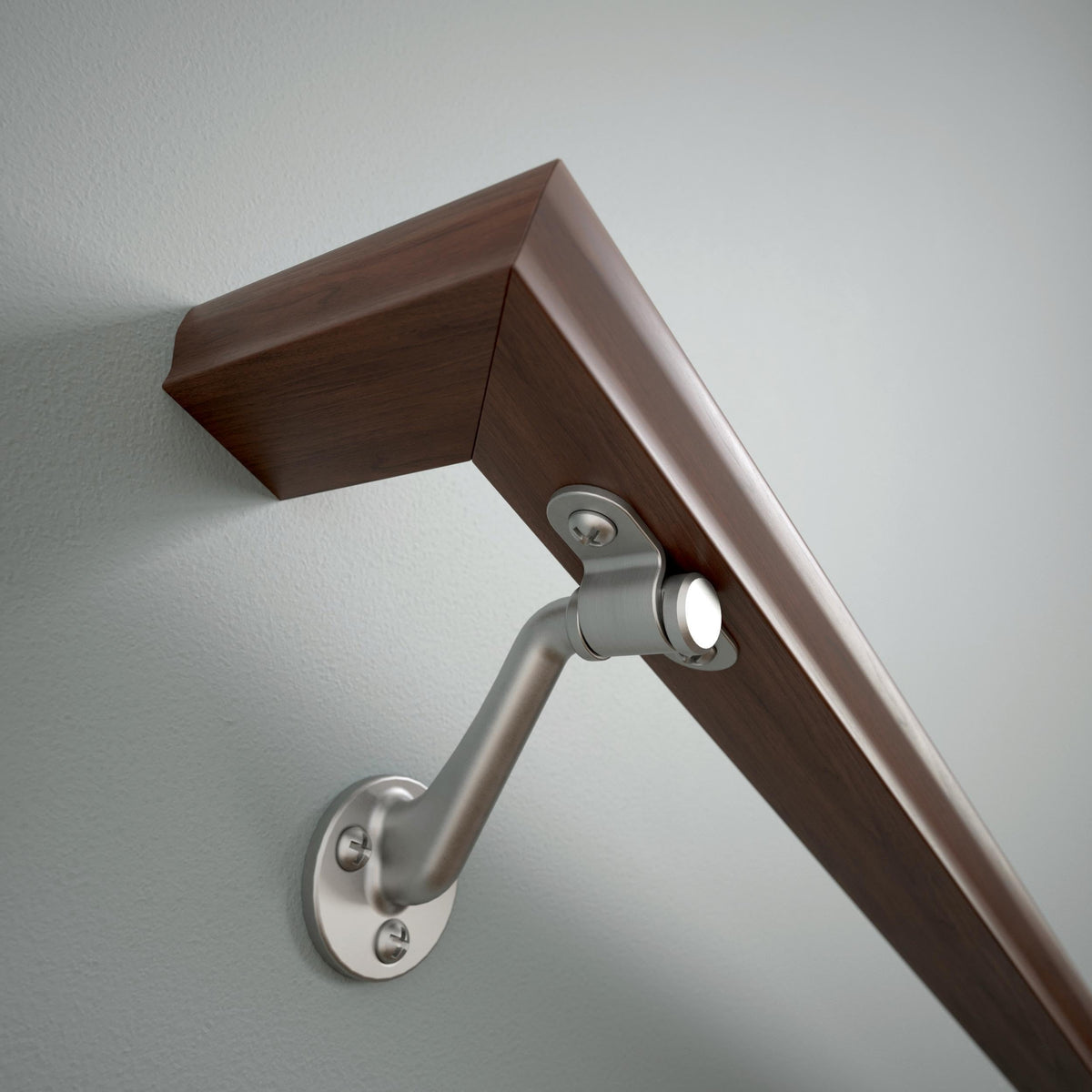 Bar 3 in. (76 mm) Handrail Bracket in Matte Nickel (4-Pack), B47249D-MN-C