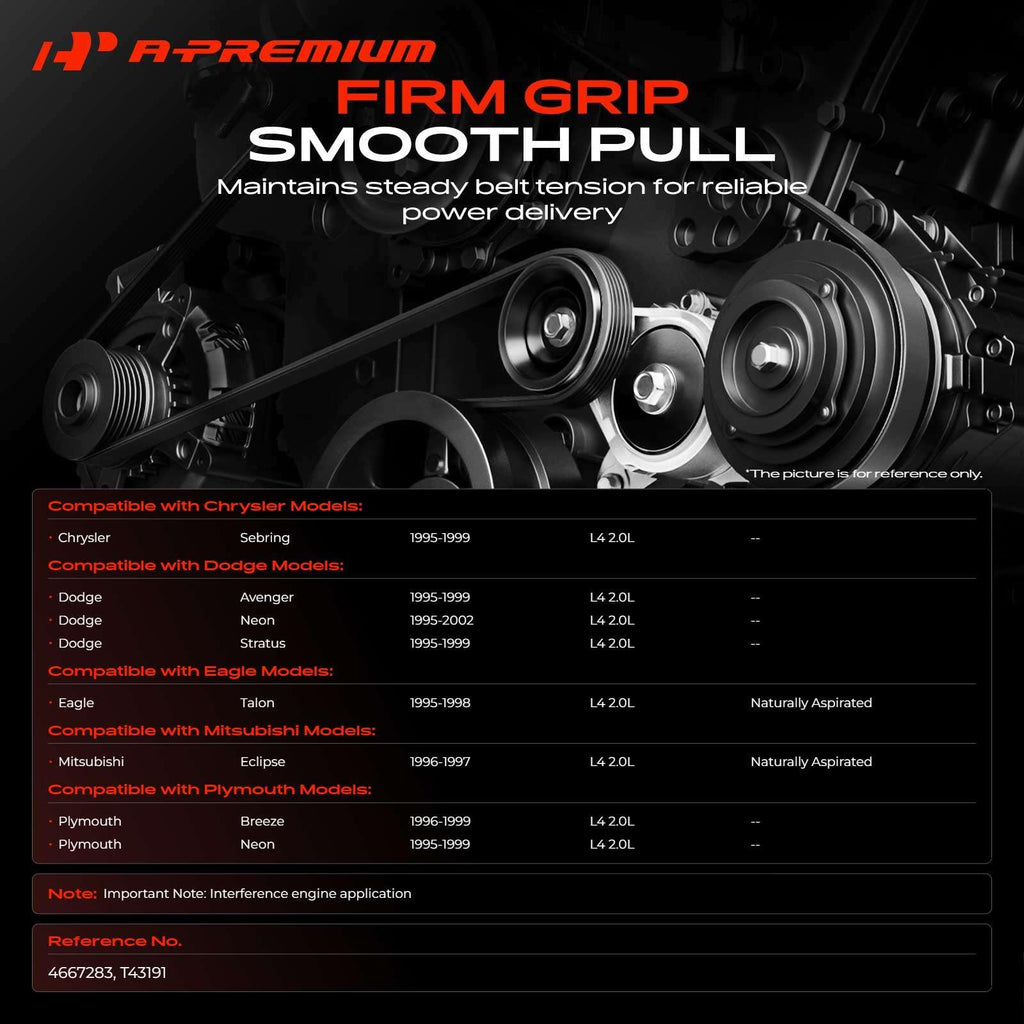 A-Premium Timing Belt Tensioner Assembly Compatible with Dodge