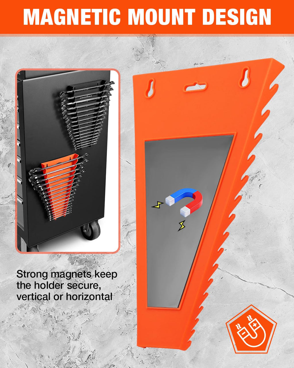 2-Pack Wrench Organizer, 32-Slot
