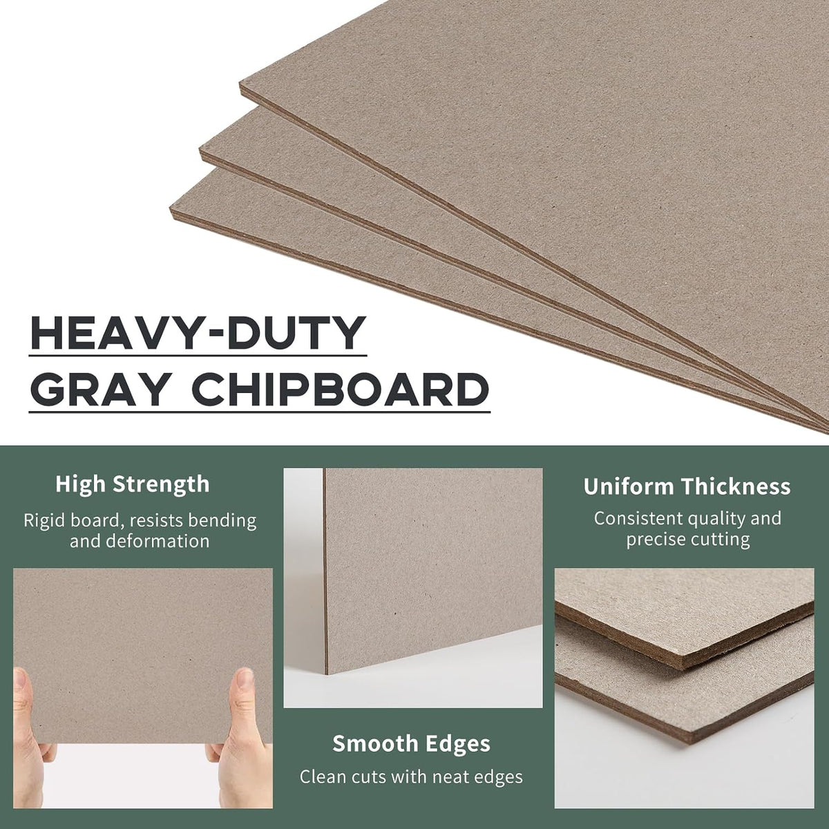 20 Pcs 12.5x10 Thick Chipboard