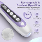 Nail Drill, Electric Nail File, 10-Speed Cordless Manicure Kit, Purple