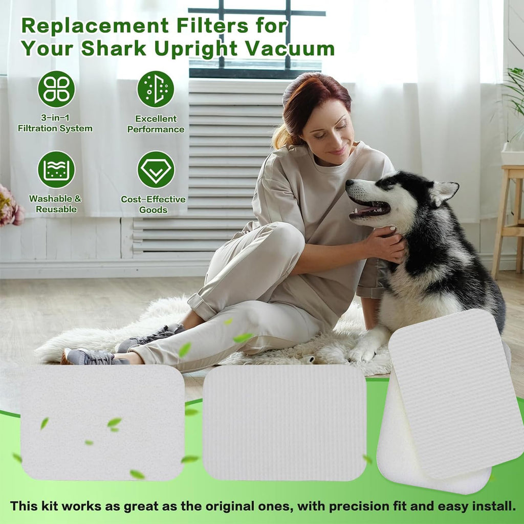 Foam Filter Replacement for Shark ZU102, ZU100, ZU60, ZU62 Upright Vacuum