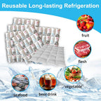 Dry Ice Packs for Shipping, 4 Sheets