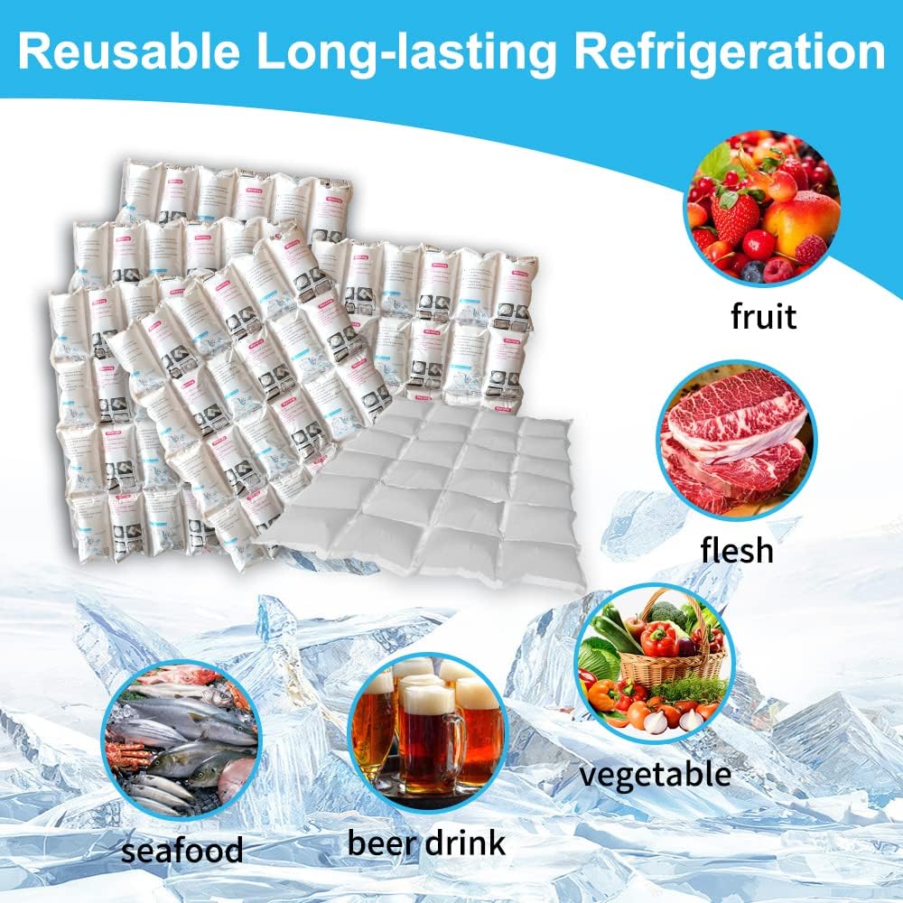 Dry Ice Packs for Shipping, 4 Sheets