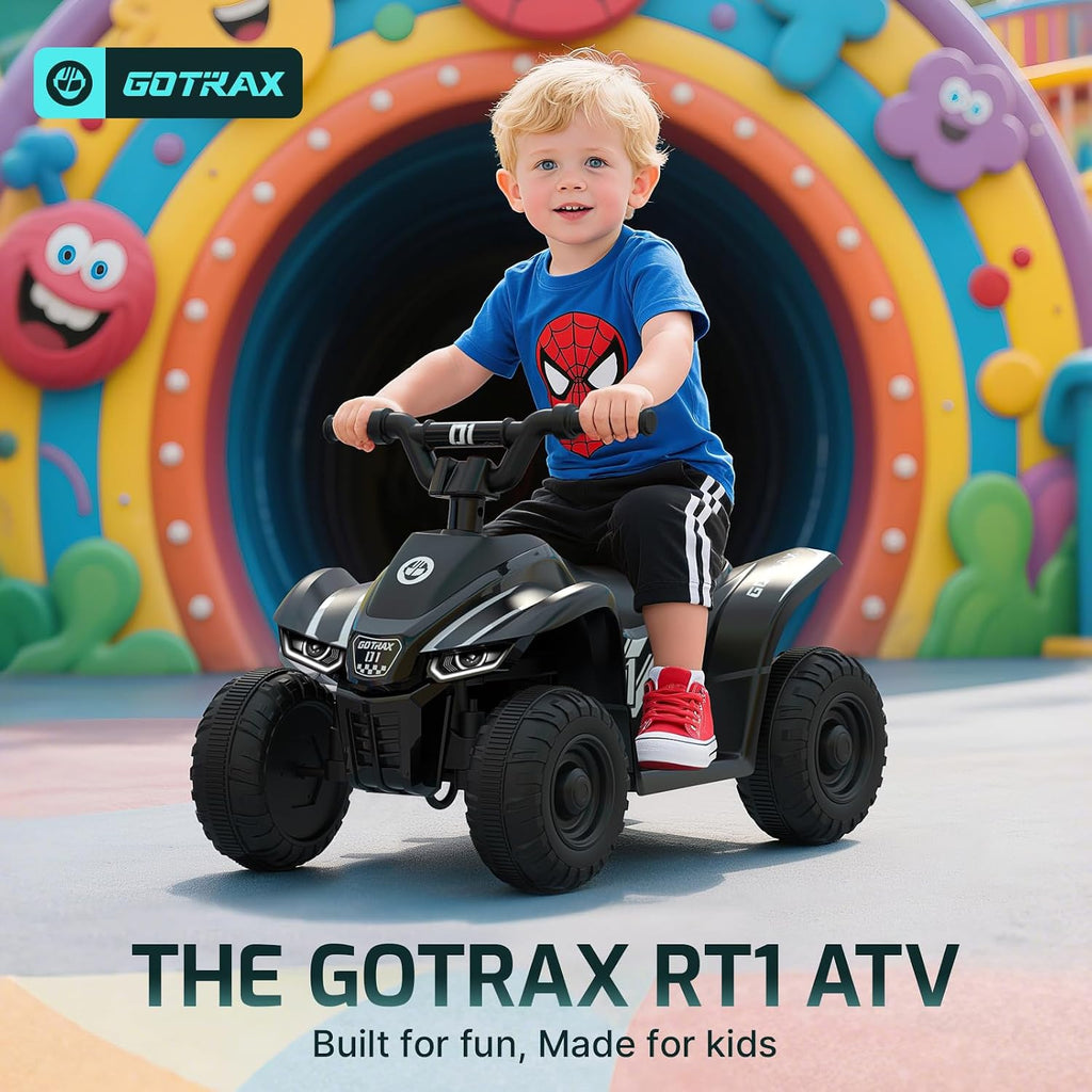 Gotrax Ride on Toy for Toddlers 1.5-4, 12V Battery for 80Mins, Max 1.5MPH | Safe Replaceable Lead-acid Battery