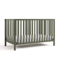 Morningside 5-in-1 Convertible Crib – GREENGUARD Gold Certified, Fits Standard Crib Mattress, Converts to Toddler