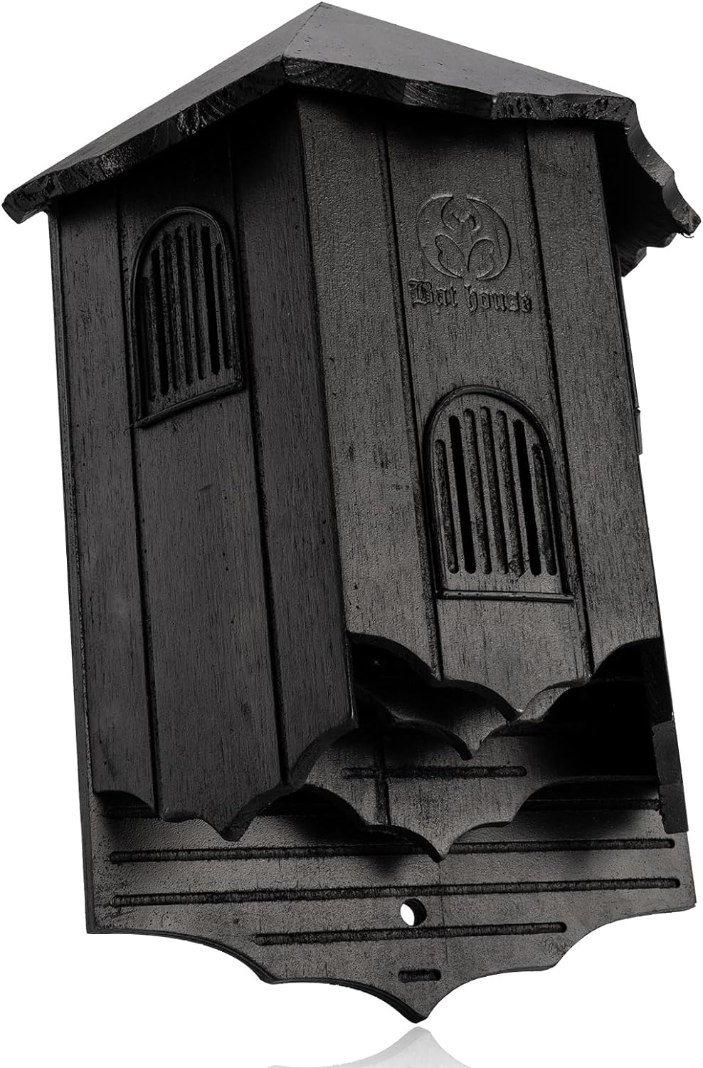 Bat House for Outdoors, Castle 3-Chamber Bat Box, 100-Capacity